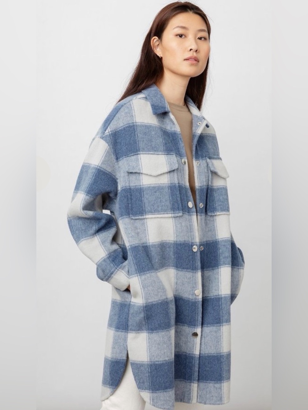 Rails Jaro Blue Buffalo Check coat, MD
